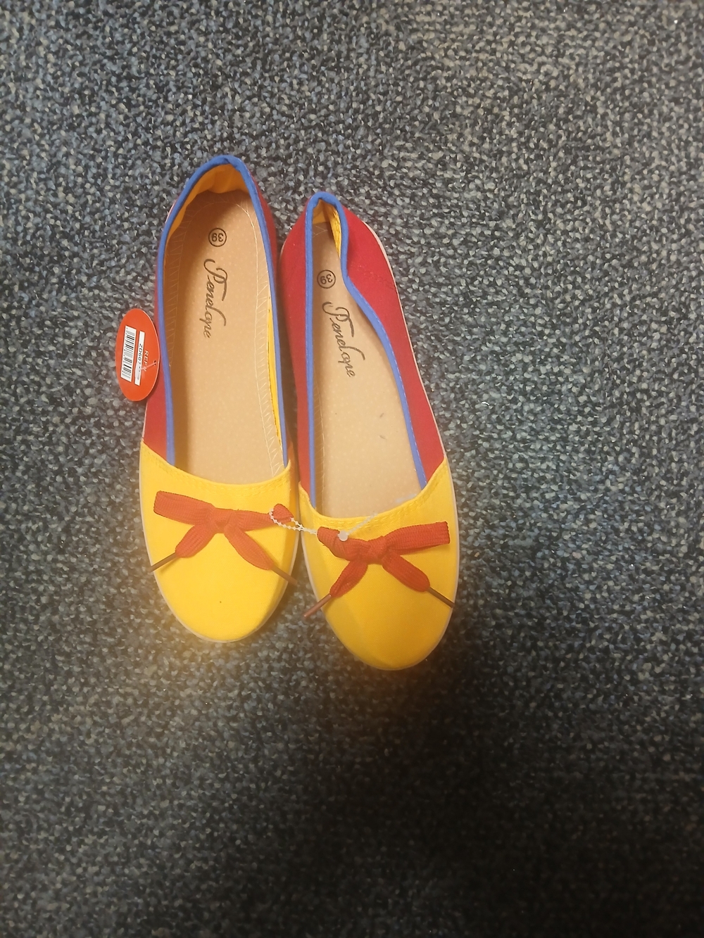 Penelope Colorblock Canvas Flats
